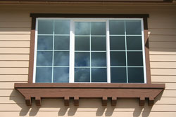 Attractive windows on a home's exterior.